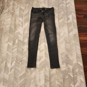 GENETIC DENIM THE JAMES JEAN BLACK STRETCH LIGHTWEIGHT SKINNY JEANS SZ 27